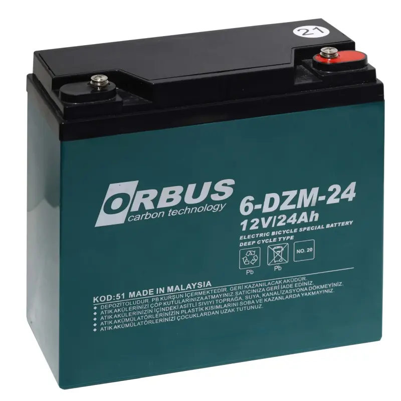 Orbus 12V 24 Ah Jel Akü