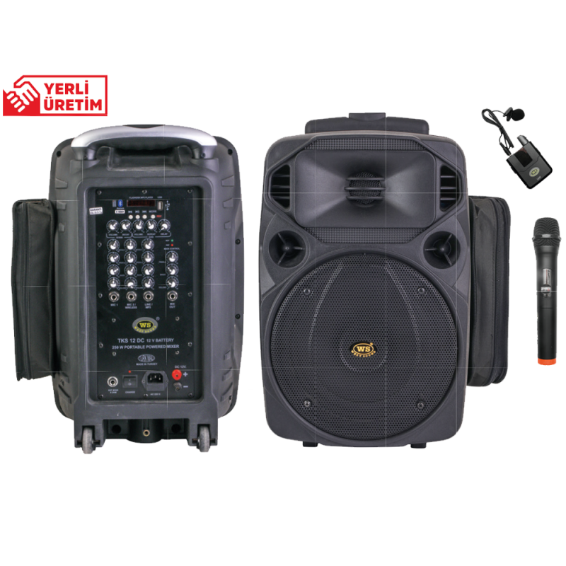 West Sound Tks-12Dc Portatif Şarjlı Mikserli Amplifikatör